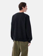 Stone Island oversized crewneck sweatshirt in brushed organic cotton -  | Spazio Pritelli
