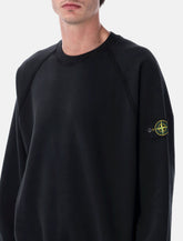 Stone Island oversized crewneck sweatshirt in brushed organic cotton -  | Spazio Pritelli
