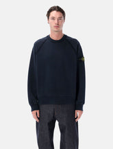 Stone Island oversized crewneck sweatshirt in brushed organic cotton -  | Spazio Pritelli