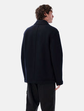 Stone Island oversized double-breasted RWS wool coat -  | Spazio Pritelli