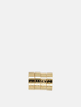 MM6 Maison Margiela stacked numeric metal ring -  | Spazio Pritelli