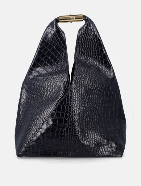 MM6 Maison Margiela New Japanese bag in crocodile-embossed leather