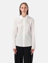 MM6 Maison Margiela white poplin shirt with back panel -  | Spazio Pritelli
