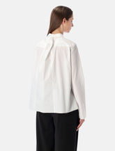MM6 Maison Margiela white poplin shirt with back panel -  | Spazio Pritelli