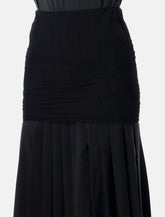 MM6 Maison Margiela Wool-Blend Pleated Midi Skirt -  | Spazio Pritelli