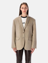 Anine Bing Quinn Oversized Wool Cashmere Blazer -  | Spazio Pritelli
