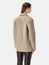 Anine Bing Quinn Oversized Wool Cashmere Blazer -  | Spazio Pritelli