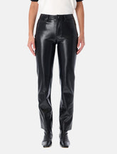Anine Bing Bruno Recycled Leather Pants in Black -  | Spazio Pritelli