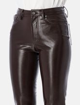 Anine Bing Bruno Recycled Leather Pants in Brown -  | Spazio Pritelli