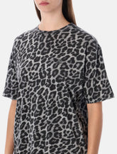Anine Bing grey leopard print cotton Cohen Tee -  | Spazio Pritelli