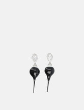Ottolinger Black Dipped Pearl Drop Earrings -  | Spazio Pritelli
