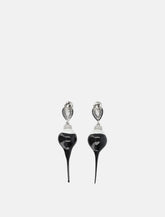 Ottolinger Black Dipped Pearl Drop Earrings -  | Spazio Pritelli