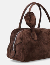 Magda Butrym Brigitte brown suede bag -  | Spazio Pritelli