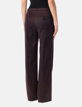 Pantaloni dritti in lana bordeaux Magda Butrym -  | Spazio Pritelli