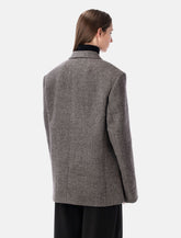 Magda Butrym chevron wool double-breasted jacket -  | Spazio Pritelli