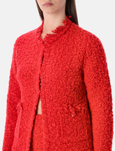 Fabiana Filippi red tweed-effect knit jacket -  | Spazio Pritelli