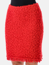 Fabiana Filippi red tweed bouclé mini skirt -  | Spazio Pritelli