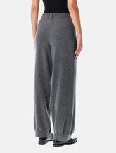 Fabiana Filippi Platinum wool-cashmere jogging trousers -  | Spazio Pritelli