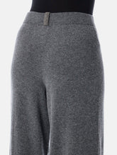 Fabiana Filippi Platinum wool-cashmere jogging trousers -  | Spazio Pritelli