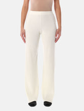 Fabiana Filippi ivory ribbed wide-leg pants -  | Spazio Pritelli