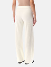 Fabiana Filippi ivory ribbed wide-leg pants -  | Spazio Pritelli