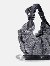 Diesel Grab-D small crystal denim hobo bag -  | Spazio Pritelli