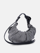 Diesel Grab-D small crystal denim hobo bag -  | Spazio Pritelli