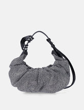 Diesel Grab-D small crystal denim hobo bag -  | Spazio Pritelli