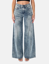 Diesel 1966 D-Sire blue wide-leg jeans -  | Spazio Pritelli