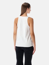 Diesel white organic cotton tank top -  | Spazio Pritelli