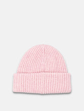 Ganni ribbed wool logo beanie -  | Spazio Pritelli