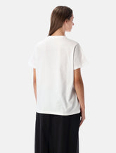 Ganni White Puppy Cotton T-shirt -  | Spazio Pritelli