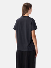 Ganni Black Kitty Cotton T-shirt -  | Spazio Pritelli