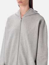 Ganni Grey Oversized Teddy Zip Hoodie -  | Spazio Pritelli