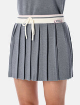 Casablanca merino lurex pleated tennis mini skirt -  | Spazio Pritelli