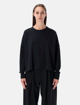 Studio Nicholson Loop cotton jersey long sleeve t-shirt -  | Spazio Pritelli