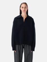 Studio Nicholson Nash extrafine merino wool polo knit -  | Spazio Pritelli
