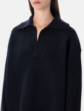 Studio Nicholson Nash extrafine merino wool polo knit -  | Spazio Pritelli
