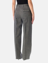 Pantaloni sartoriali in lana motivo chevron di Ferragamo -  | Spazio Pritelli