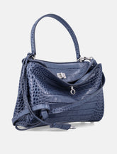 Small Rodeo bag in faded crocodile-embossed calfskin Balenciaga -  | Spazio Pritelli