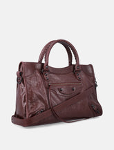 Balenciaga Le City medium bag in volcanic rock lambskin -  | Spazio Pritelli