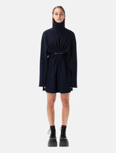 Balenciaga navy draped knit Pinched mini dress -  | Spazio Pritelli