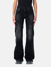 Balenciaga wide-leg washed black denim jeans -  | Spazio Pritelli
