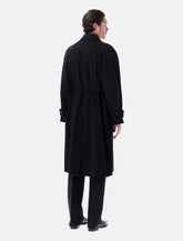 Ferragamo black cashmere-blend belted coat -  | Spazio Pritelli