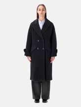 Sessùn Mia recycled wool double-breasted coat in grey -  | Spazio Pritelli