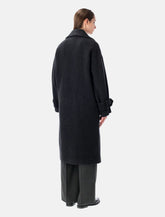 Sessùn Mia recycled wool double-breasted coat in grey -  | Spazio Pritelli