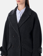 Sessùn Mia recycled wool double-breasted coat in grey -  | Spazio Pritelli
