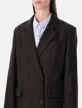 Sessùn Nara recycled wool double-breasted coat -  | Spazio Pritelli