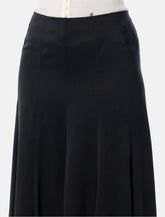 Gonna lunga in satin di seta nera di Chloé -  | Spazio Pritelli