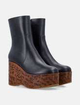 Chloé Maxime leather wedge ankle boots -  | Spazio Pritelli